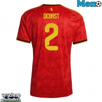 Belgium Zeno Debast #2 Replica Home Shirt World Cup 2026 Short Sleeve